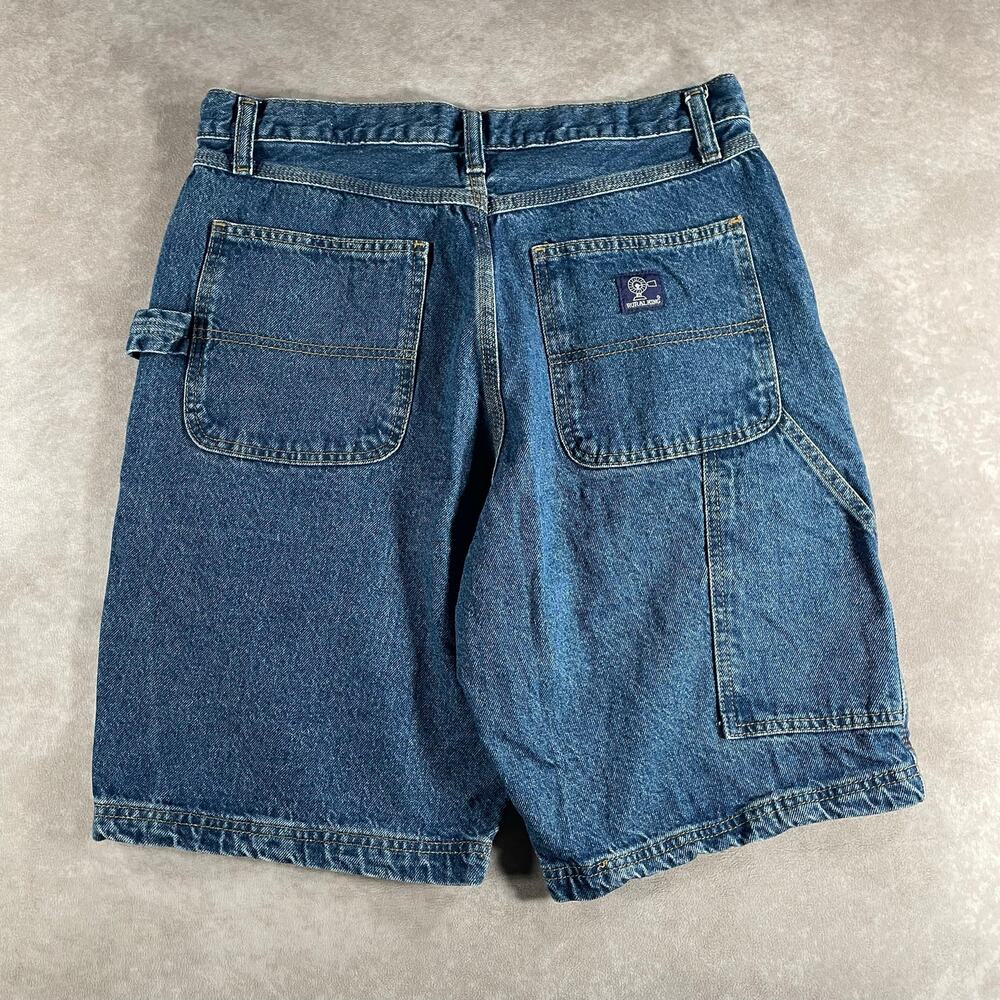 Rural King Mens Denim Carpenter Shorts Waist 33 Y2K Workwear Skate Grunge Jorts